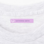 星付き白い馬蹄形ピンク・ブルー ラベル (貼付)