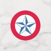 星付き眼鏡：7月4日テーブル紙吹雪 コンフェッティ (スモール正面)