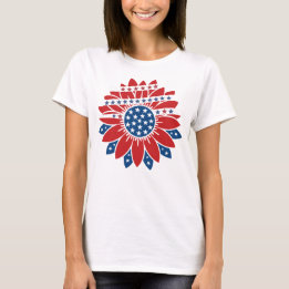 星付き紅白と青花 Tシャツ