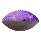 星付き紫色のホイルの背景 アメリカンフットボール (回転90)