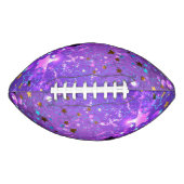 星付き紫色のホイルの背景 アメリカンフットボール (正面)