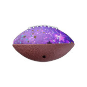 星付き紫色のホイルの背景 アメリカンフットボール (回転270)