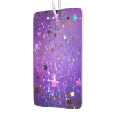 星付き紫色のホイルの背景 カーエアーフレッシュナー (左)