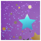 星付き紫色のホイルの背景 ファブリック (見本)