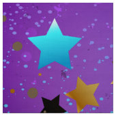 星付き紫色のホイルの背景 ファブリック (見本)