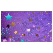 星付き紫色のホイルの背景 ファブリック (ファットクォーター)