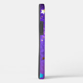 星付き紫色のホイルの背景 Case-Mate iPhoneケース (裏面 / 右)