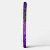 星付き紫色のホイルの背景 Case-Mate iPhoneケース (裏面 / 左)