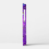 星付き紫色のホイルの背景 Case-Mate iPhoneケース (裏面 / 左)