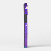 星付き紫色のホイルの背景 Case-Mate iPhoneケース (裏面 / 右)