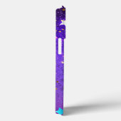 星付き紫色のホイルの背景 Case-Mate iPhoneケース (裏面 / 右)