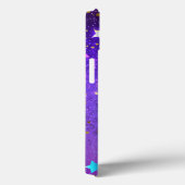 星付き紫色のホイルの背景 Case-Mate iPhoneケース (裏面 / 右)