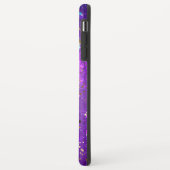 星付き紫色のホイルの背景 Case-Mate iPhoneケース (裏面/左)