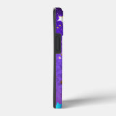 星付き紫色のホイルの背景 Case-Mate iPhoneケース (裏面 / 右)