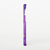 星付き紫色のホイルの背景 SAMSUNG GALAXYケース (左側)