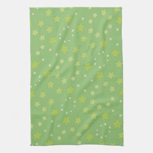 星付き緑 キッチンタオル (縦)