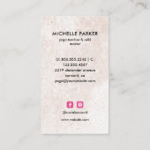 星付き蓮の花BOHOヨガホリスティックコーチ 名刺 (裏面)