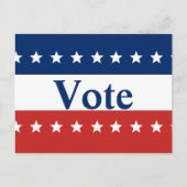 星付き赤と青の投票 ポストカード (正面)