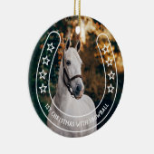 星付き馬蹄 – 馬で1回目のクリスマス セラミックオーナメント (右)