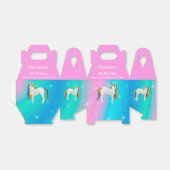 星付き魔法のレインボーきらめくユニコーン フェイバーボックス (折り畳みなし)