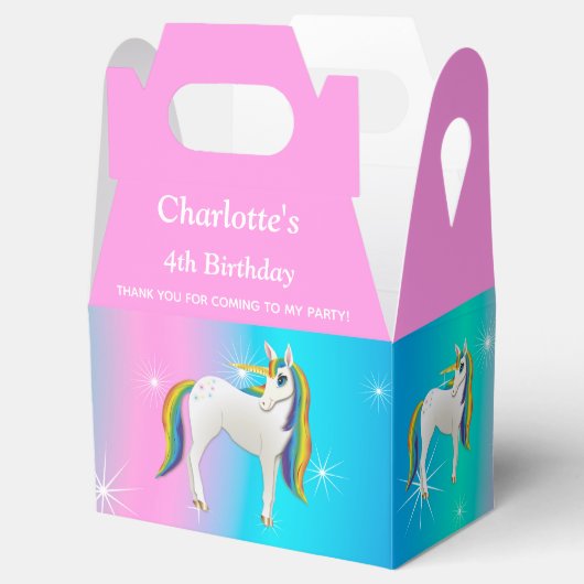 星付き魔法のレインボーきらめくユニコーン フェイバーボックス (オープン)