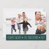 星付き |写真コラージュカード シーズンカード (正面)