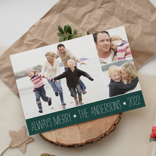 星付き |写真コラージュカード シーズンカード