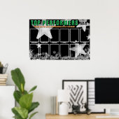 星優秀社員の写真展示ポスター ポスター (ホームオフィス)