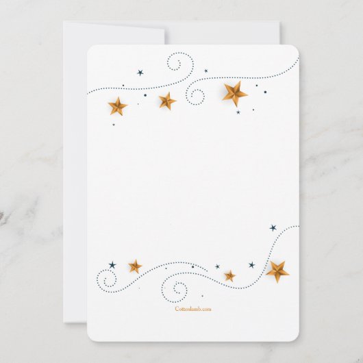 星写真フレーム誕生の発表 招待状 (裏面)