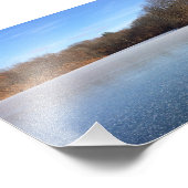 星凍ってい湖 フォトプリント            (角)