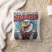 星切り打ち愛国的なイーグルレッド・ホワイト クッション (ブランケット)