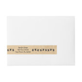 星初期の回り石鹸の製品ラベル ラップアラウンド宛名ラベル (正面)