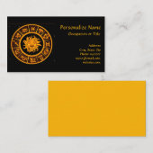 星占いシンボルや象徴占星術記号 名刺 (正面/裏面)