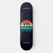 星占いスケートボードと蠍座記号 スケートボード (正面)