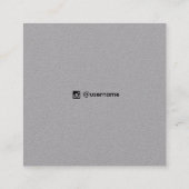 星占いスタッドイヤリングディスプレイグレークラフト スクエア名刺 (裏面)