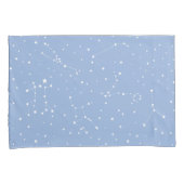 星占いパステルブルーホワイトスターズ星座 枕カバー (正面右)