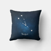 星占いブルー星雲タウルス〔占星術の〕十二宮図徴候 クッション (裏面)