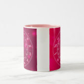 星占いホイール星印 ツートーンマグカップ (中央)