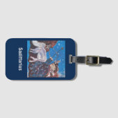 星占い占星術サギタリウムアクリルラゲージタグ ラゲッジタグ (正面横)