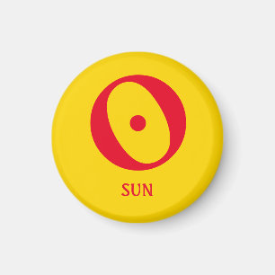 星占い図:太陽磁石 マグネット