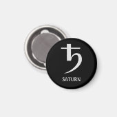 星占い図：惑星サターン磁石 マグネット (正面/裏面)