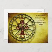 星占い天秤座占星術パーソナライズされたメッセージ 案内ポストカード (正面/裏面)