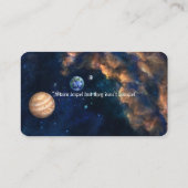 星占い宇宙の芸術的なビジネスカード2 名刺 (裏面)
