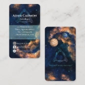 星占い宇宙の芸術的なビジネスカード 名刺 (正面/裏面)