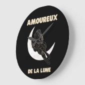 星占い少女 ラージ壁時計 (傾斜)