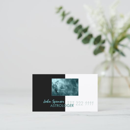 星占い形而上学的ブルーコスモス銀河系カード 名刺 (スタンド正面)