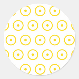 星占い惑星の太陽のシンボル ラウンドシール