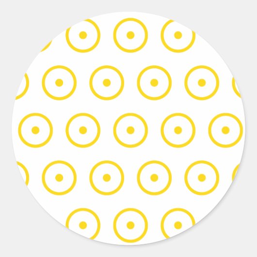 星占い惑星の太陽のシンボル ラウンドシール (正面)