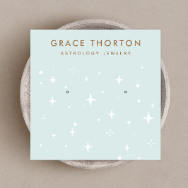 星占い星占いジュエリー表示カード スクエア名刺