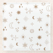 星占い星型 ガラスコースター (正面)